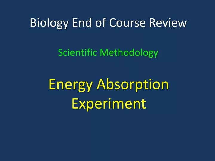 biology end of course review