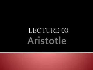 Aristotle