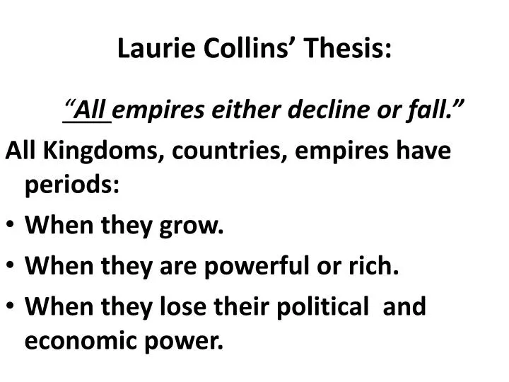 laurie collins thesis