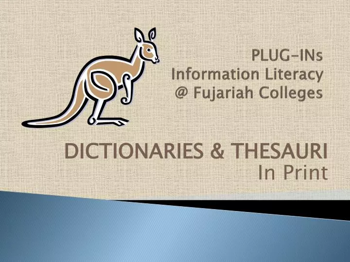 plug ins information literacy @ fujariah colleges