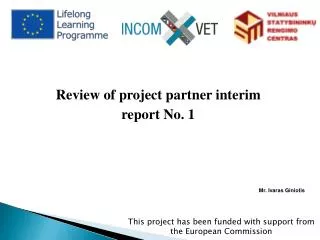 This project has been funded with support from the European Commission