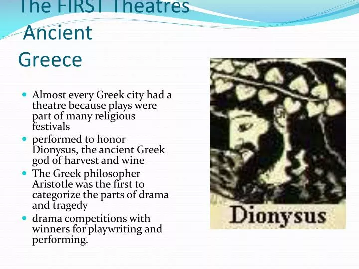 the first theatres ancient greece