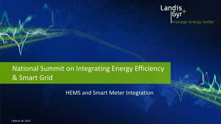 national summit on integrating energy efficiency smart grid