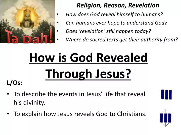 how is god revealed through jesus