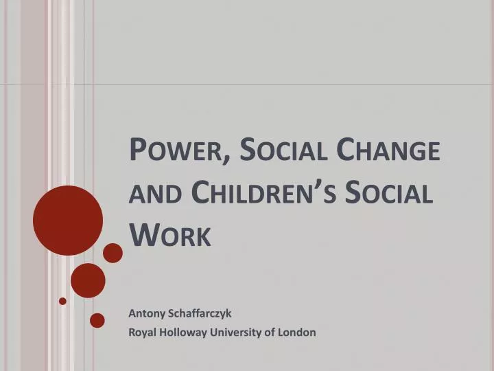 power social change and children s social work