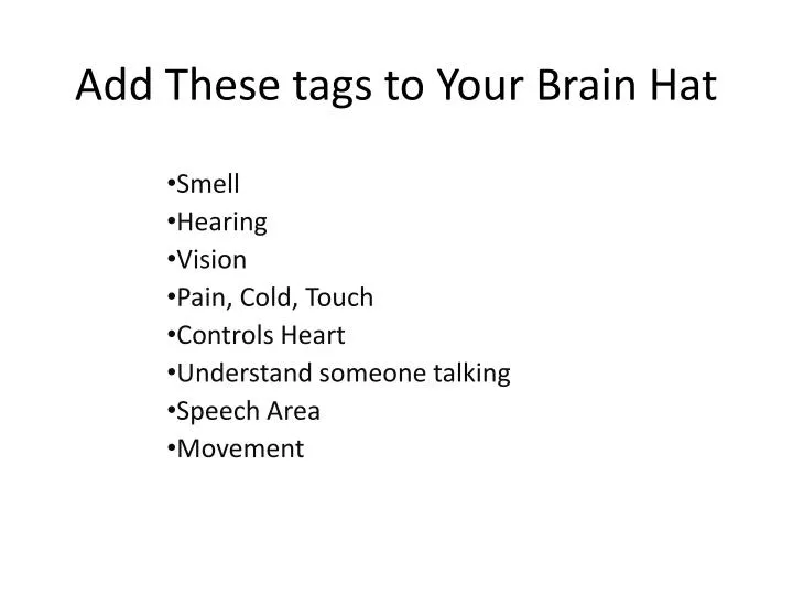 add these tags to your brain hat
