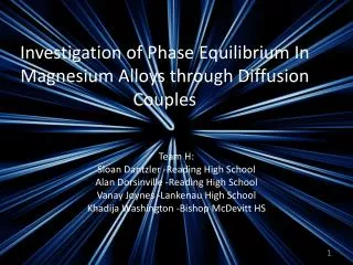 Investigation of Phase Equilibrium In Magnesium Alloys through Diffusion Couples