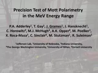 Precision Test of Mott Polarimetry in the MeV Energy Range