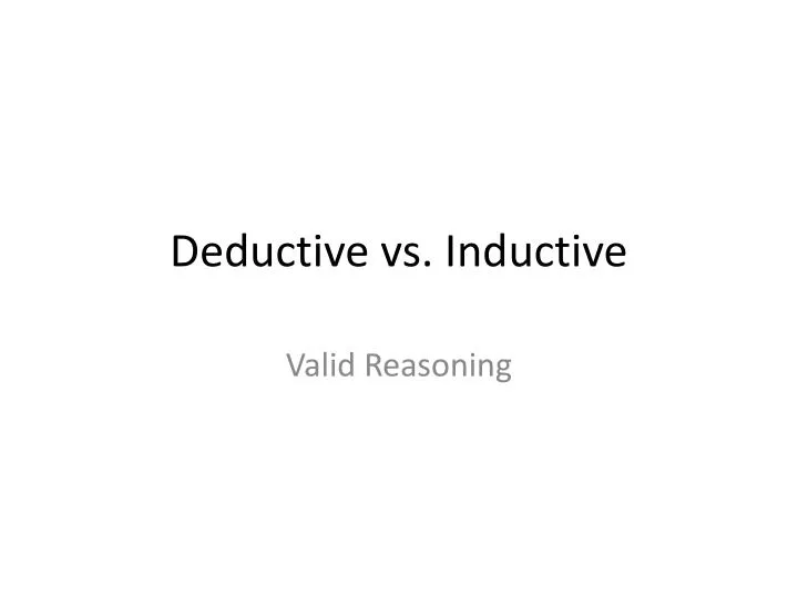 deductive vs inductive