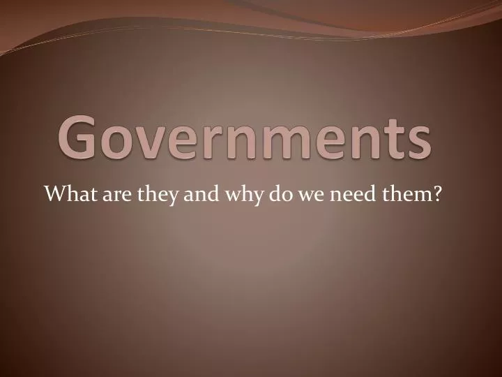 governments