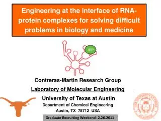 Contreras-Martin Research Group Laboratory of Molecular Engineering