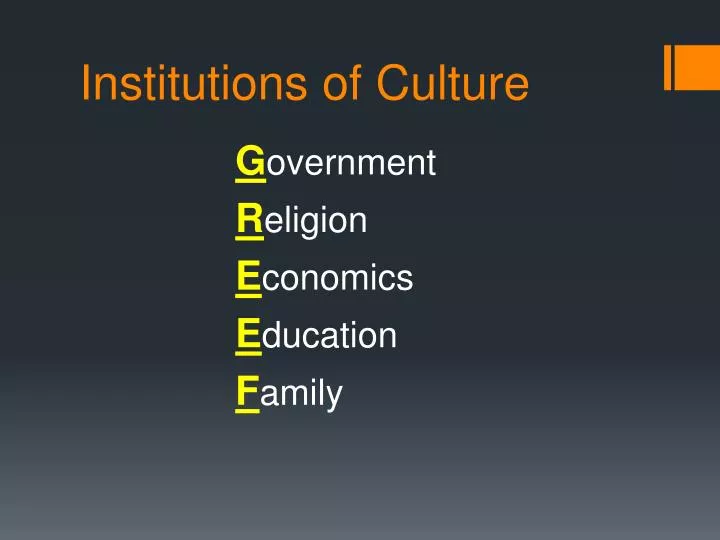 institutions of culture