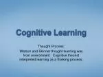 cognitive view of learning