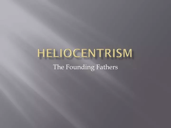 heliocentrism