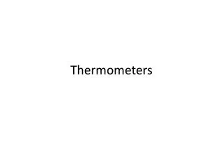 thermometers