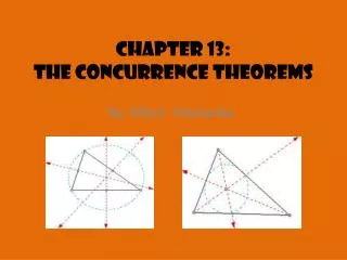 Chapter 13: The concurrence Theorems