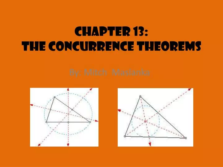 chapter 13 the concurrence theorems