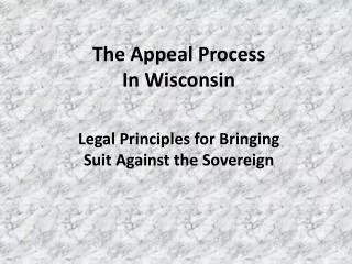 The Appeal Process In Wisconsin