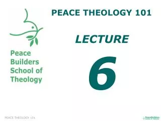 PEACE THEOLOGY 101