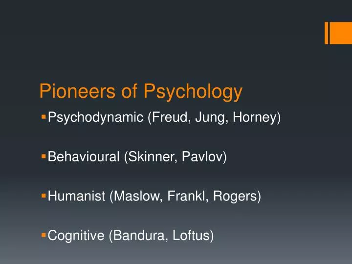 pioneers of psychology