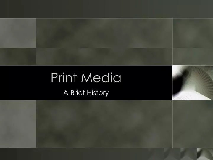 print media