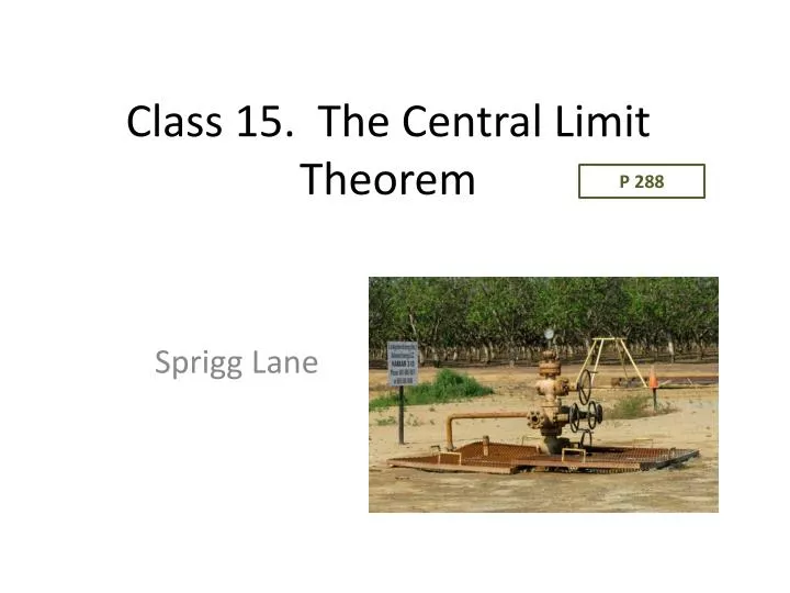class 15 the central limit theorem