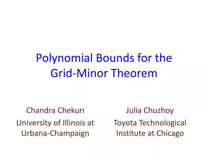 polynomial bounds for the grid minor theorem
