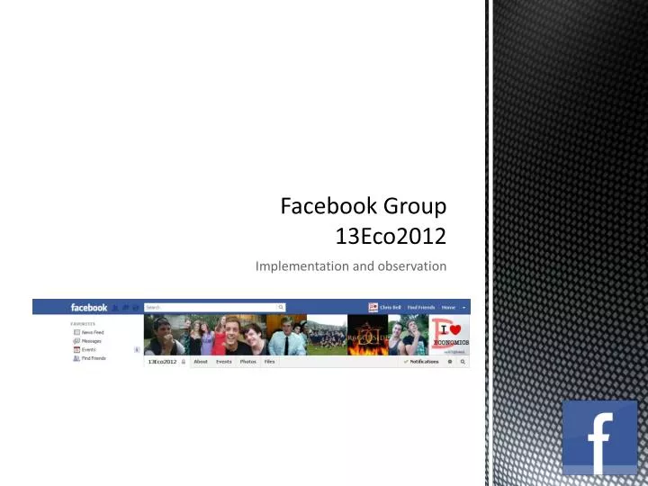 facebook group 13eco2012