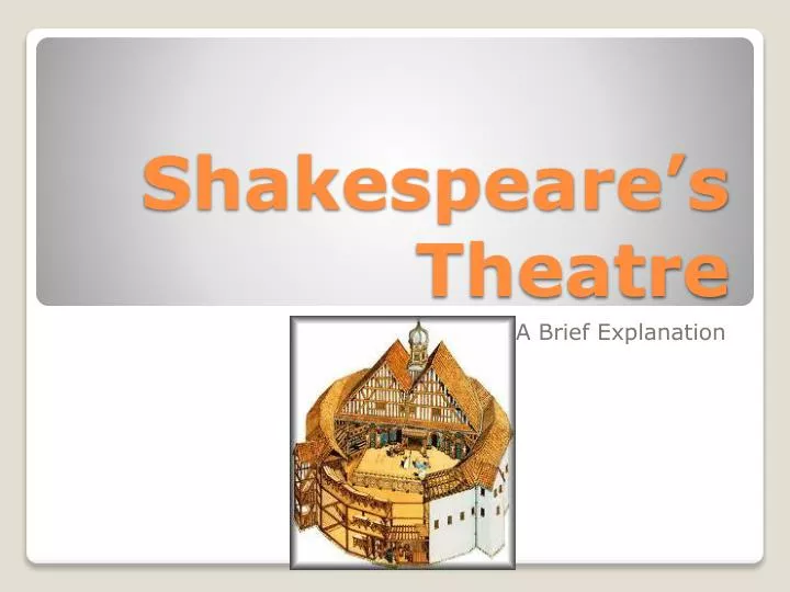 shakespeare s theatre