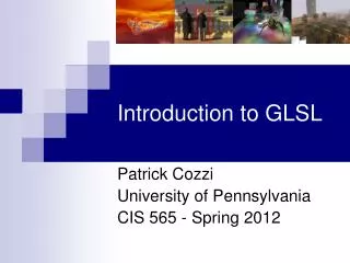 Introduction to GLSL