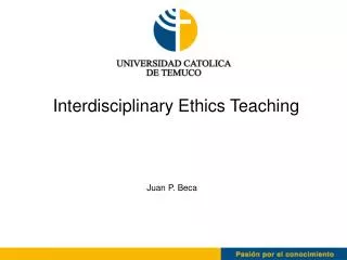 Interdisciplinary Ethics Teaching