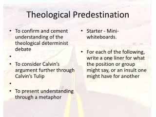 Theological Predestination