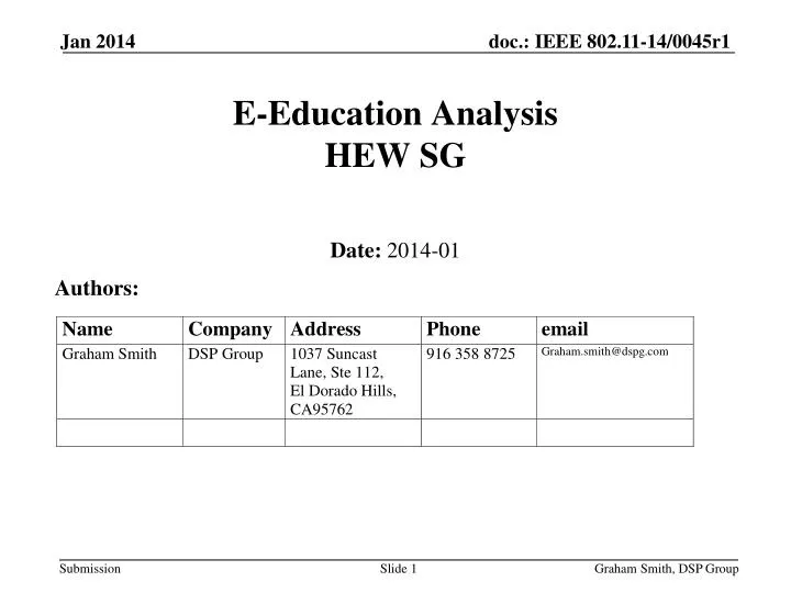 e education analysis hew sg