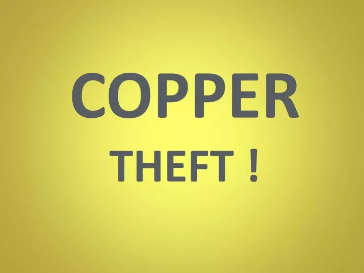 copper theft