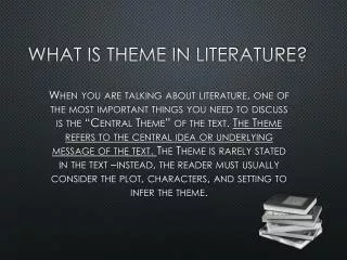 What is Theme in Literature?