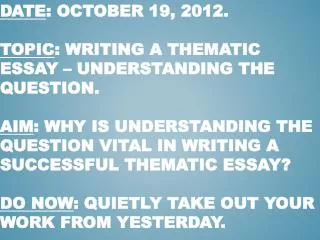 KEEPING THIS IN MIND, WHAT STOPS US FROM BECOMING A GOOD (SOCIAL STUDIES) WRITER?