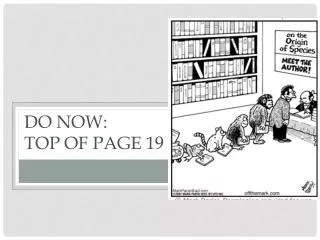 Do Now: Top of page 19