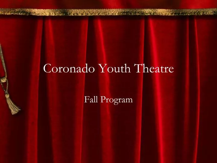 coronado youth theatre