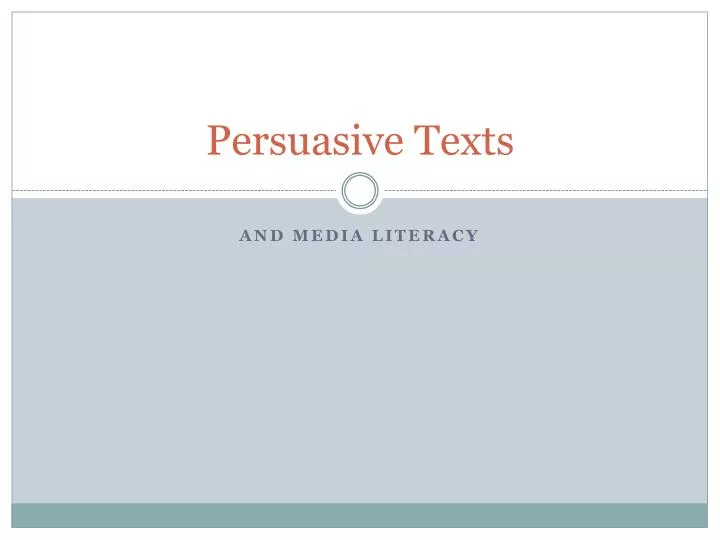 persuasive texts