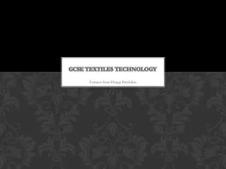GCSE Textiles Technology