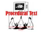Procedural Text - slide 1