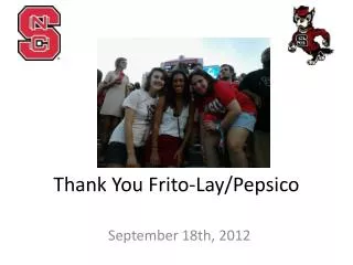 Thank You Frito-Lay/ Pepsico
