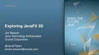 Exploring JavaFX 3D