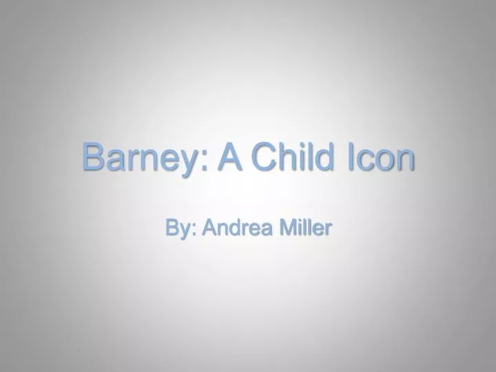 barney a child icon