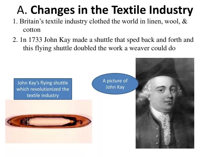 a changes in the textile industry