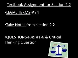 Textbook Assignment for Section 2.2
