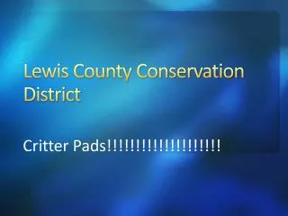 Lewis County Conservation District