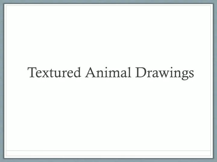 textured animal drawings