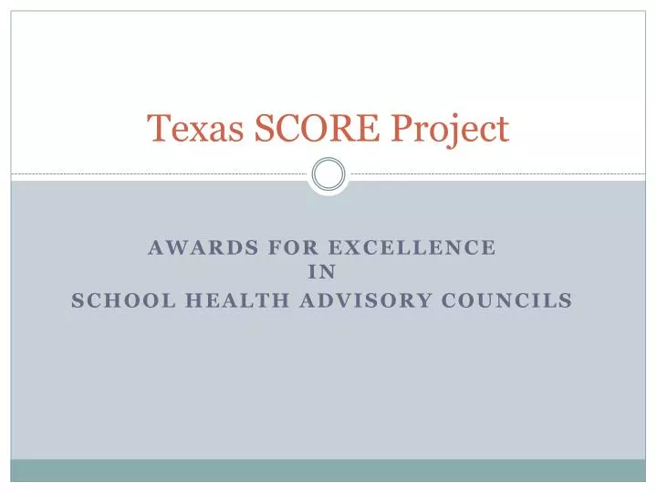texas score project
