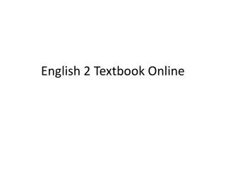 English 2 Textbook Online